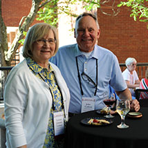 Photo of a man and woman smiling for a picture. Link to Life Stage Gift Planner Over Age 65 Situations.